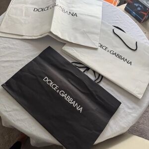 Selling 6 Paper Bags Dolce Gabbana (Shopping)-As A Bundle